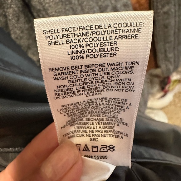 Faux Leather Jacket- EXPRESS- Size M - Picture 6 of 8